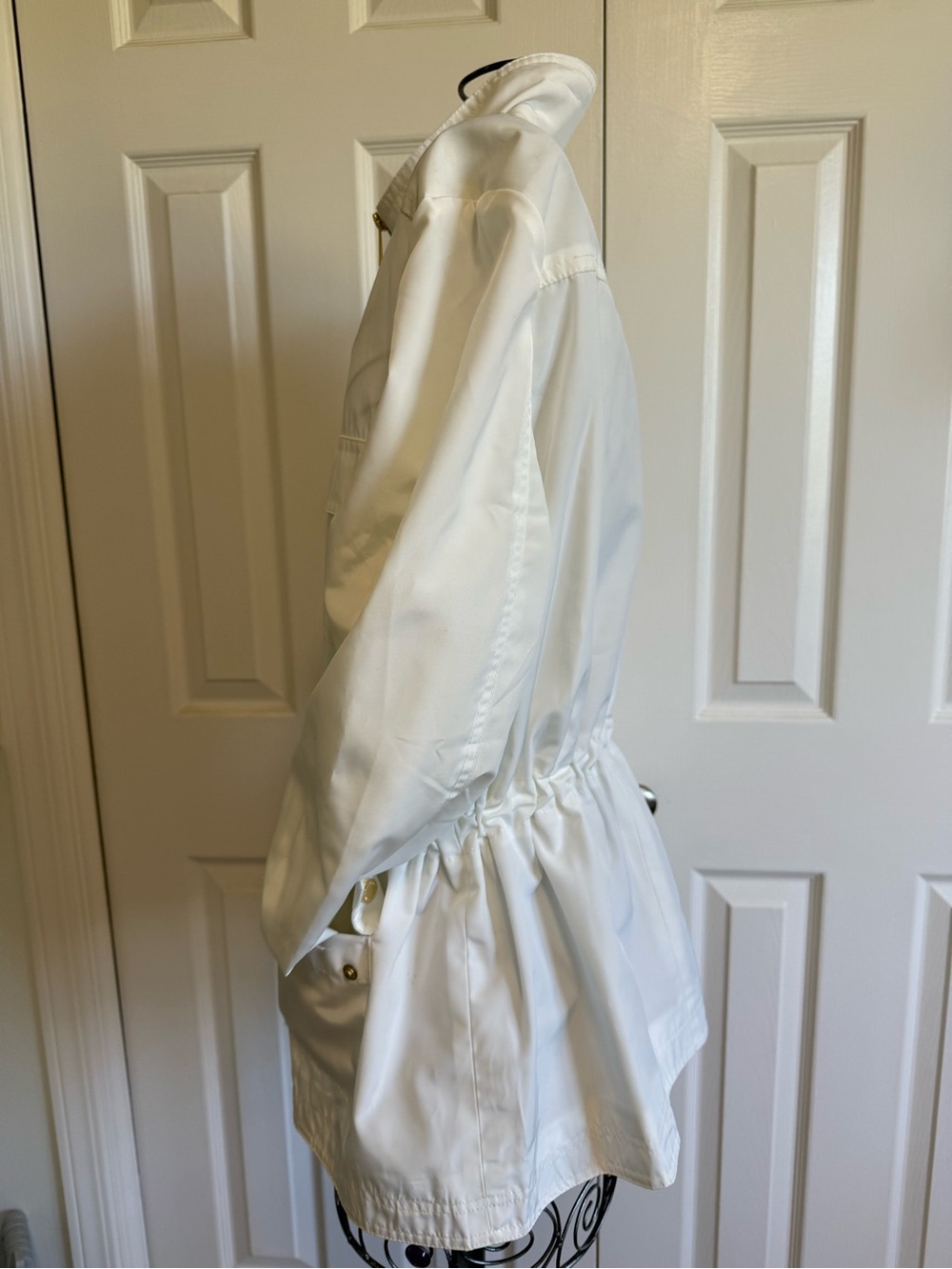 Calvin Klein White Utility Jacket with Gold-Tone Hardware - Picture 9 of 12